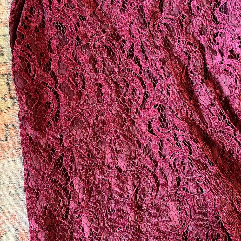 Anthropologie Red Jumpsuit Size 6 - Picture 2 of 2